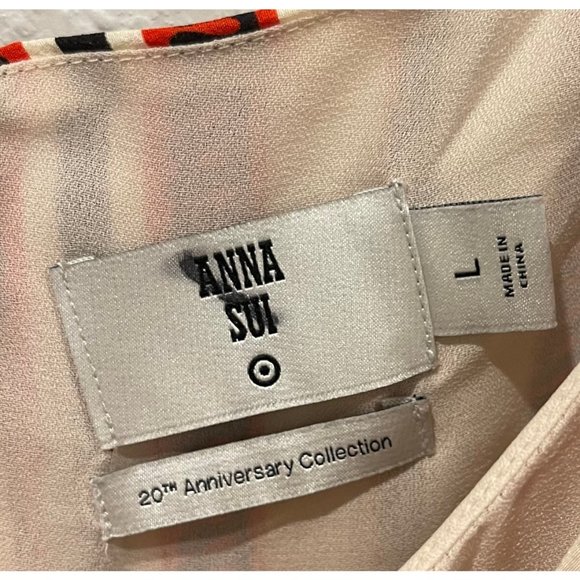 ANNA SUI Silk Striped Off the Shoulder Mini Dress - Picture 5 of 6